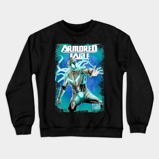 ARMORED EAGLE Crewneck Sweatshirt by carrillo_art_studios